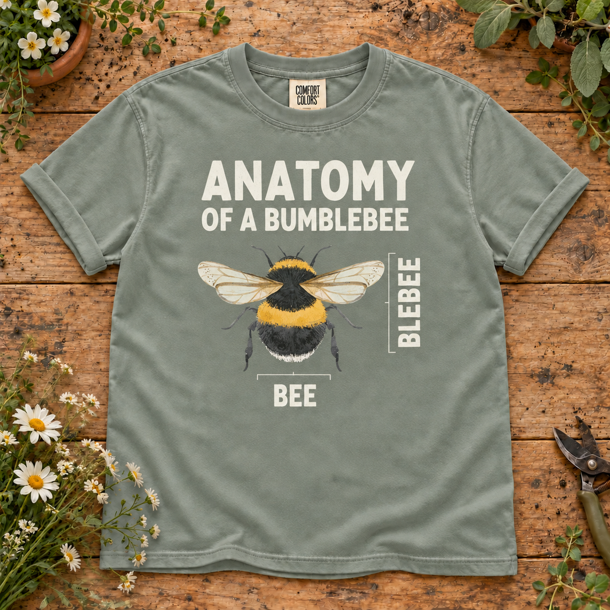 Anatomy of a Bumblebee Comfort Colors T-Shirt – Vintage Bee Lover Tee