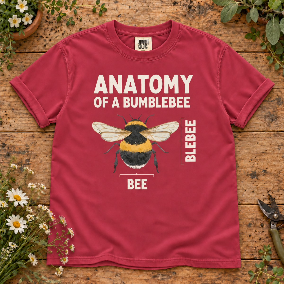 Anatomy of a Bumblebee Comfort Colors T-Shirt – Vintage Bee Lover Tee